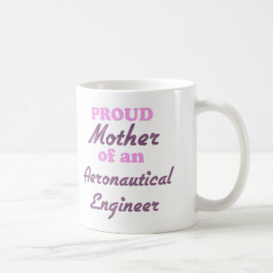 Taza De Café Madre orgullosa de un ingeniero aeronáutico