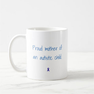 Taza De Café Madre orgullosa de un niño autístico