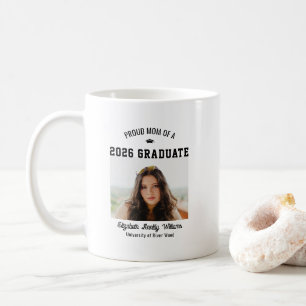 Taza De Café Madre Orgullosa Senior Personalizado Año Graduado 