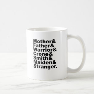 Taza De Café Madre & Padre & Guerrero & Crone & Herrero & Donce