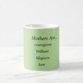 Taza De Café Madre pálida - verde/blanco