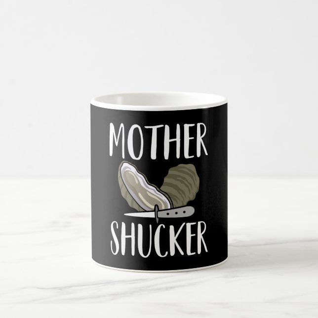 Taza De Café Madre Shucker Funny Oyster Pin Oyster Shucking (Centro)