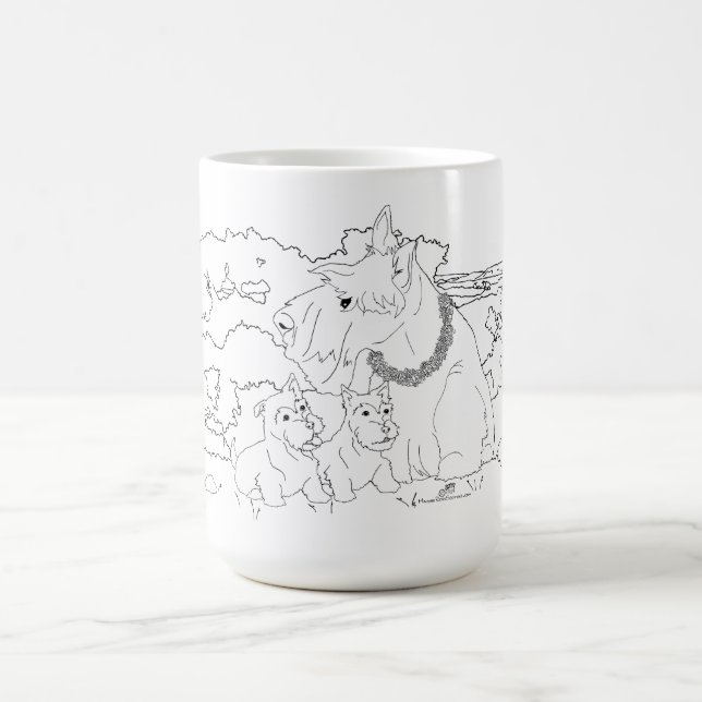 Taza De Café Madre Terrier Escocés (Centro)