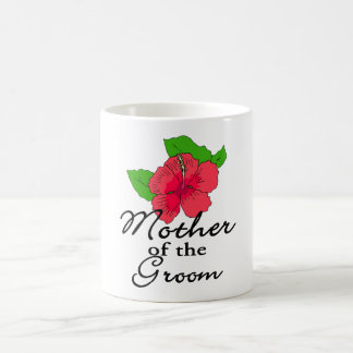 Taza De Café Madre tropical del hibisco del novio