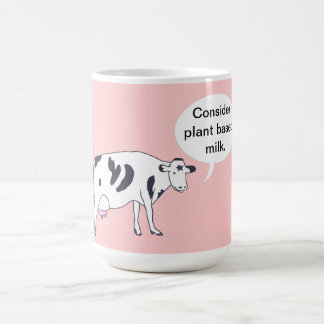Taza De Café Madre vaca, considerar leche a base de plantas, ta