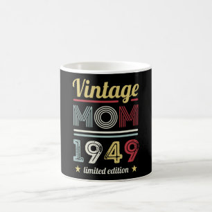 Taza De Café Madre vieja 1949 80th Birthday Gift Mujeres Retro