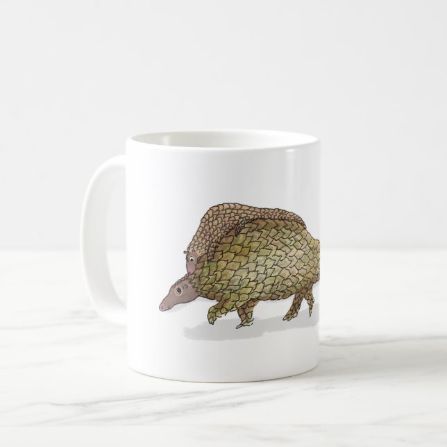 Taza De Café Madre y bebé pangolin mug (Anverso izquierdo)