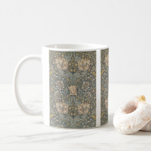 Taza De Café Madreselva de William Morris, Arte de Flores Vinta