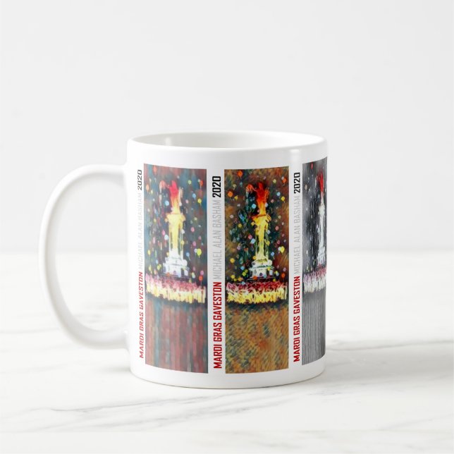 Taza De Café Madri Gras Galveston 2020 por Michael A. Basham (Izquierda)