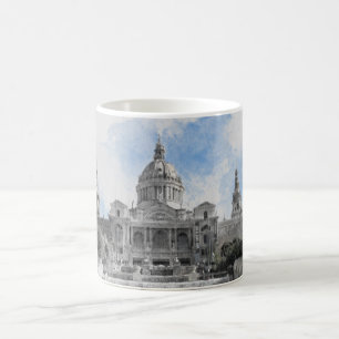 Taza De Café Madrid España - Acompañante de vacaciones con ciud