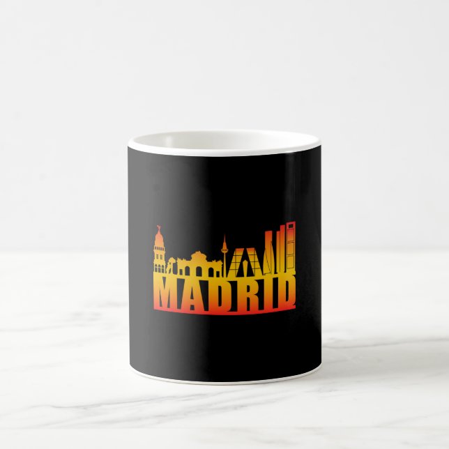 Taza De Café Madrid España City Cityscape Skyline Funny Gift (Centro)