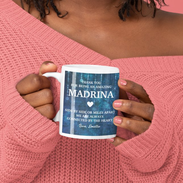 Taza De Café Madrina Madrina Española Gracias Personalizado De  (Madrina Spanish Godmother Thank You Message Custom Coffee Mug
)