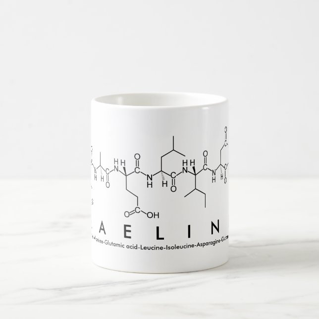 Taza De Café Maeline peptide nombre mug (Centro)