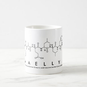 Taza De Café Maellys peptide name mug