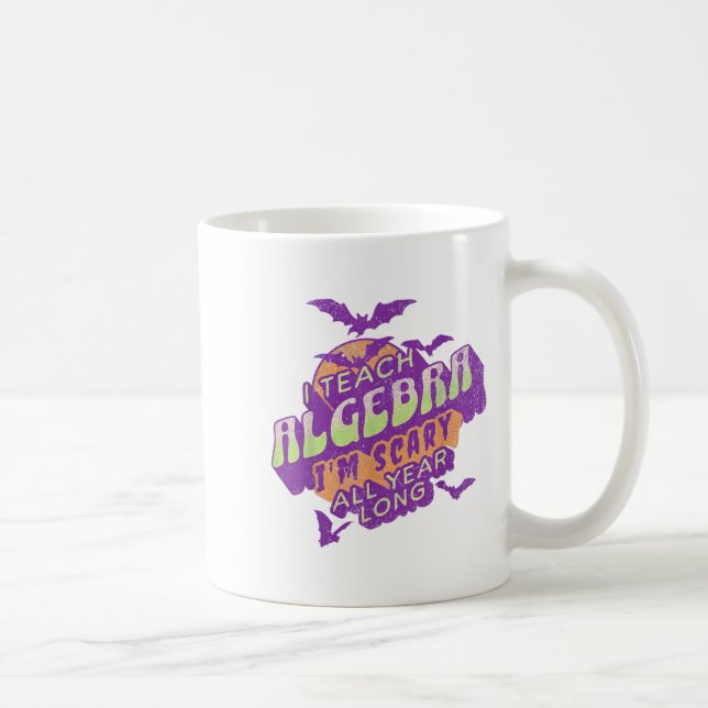 Taza De Café Maestra argebra Halloween Soky Ghost Mathemat (Derecha)