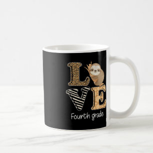 Taza De Café Maestra de 4º Grado de Amor de vuelta a