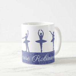 Taza De Café Maestra de ballet Purple Personalizada