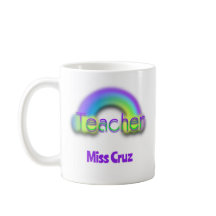 Maestra de diseño arcoiris Mug