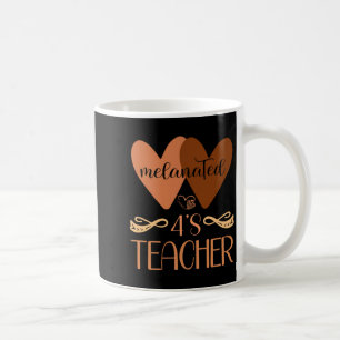 Taza De Café Maestra de guardería preescolar negra 4 S Historia