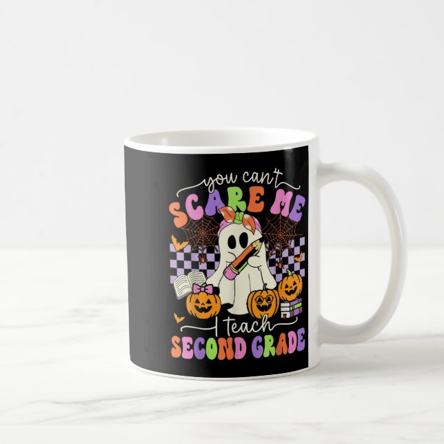 Taza De Café Maestra de Halloween no me puedes enseñar segundo  (Derecha)