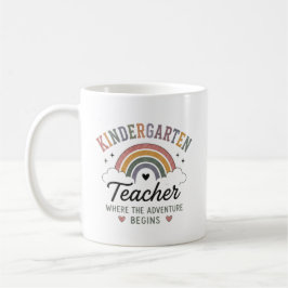 Taza De Café Maestra de jardín de infancia donde comienza la av