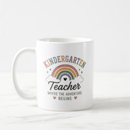 Taza De Café Maestra de jardín de infancia donde comienza la av