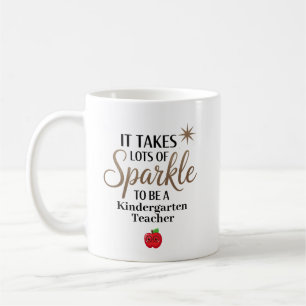 Taza De Café Maestra de jardín de infantes personalizada con br
