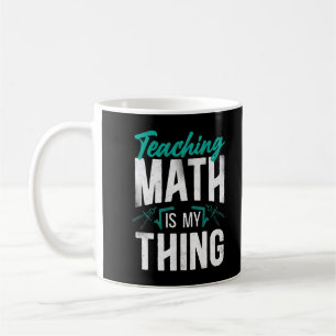 Taza De Café Maestra De Matemáticas Nerviosa Estudiante Enseñan