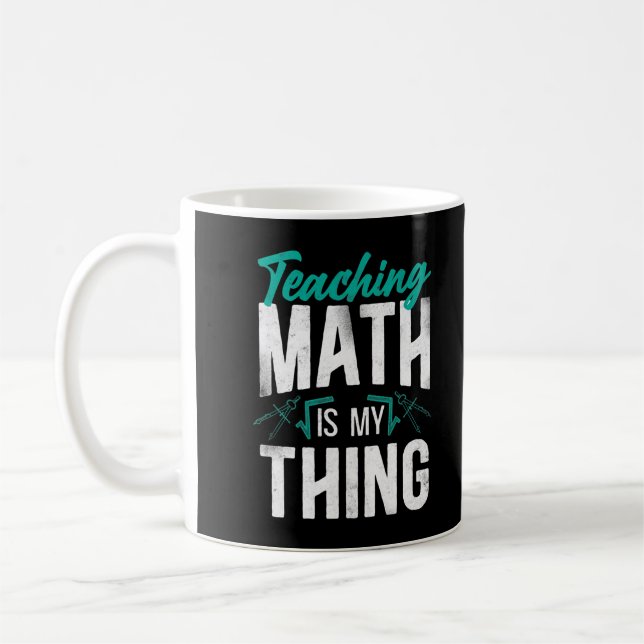 Taza De Café Maestra De Matemáticas Nerviosa Estudiante Enseñan (Izquierda)
