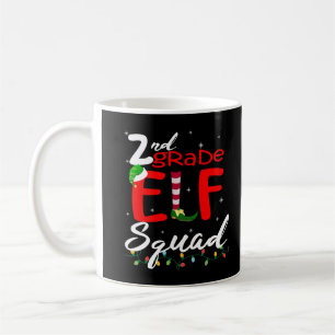 Taza De Café Maestra de Navidades de segundo grado Elf Squad To