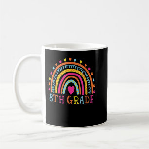 Taza De Café Maestra De Octavo Grado Leopardo Arcoiris Octavo G