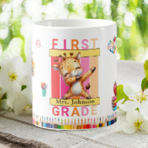 Maestra de primer grado Dabbing Giraffe