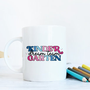 Taza De Café Maestra del Equipo de Ensueño de Kinder en Estilo 