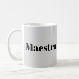Taza De Café Maestra Directora de Orquesta Pianista Música Temá
