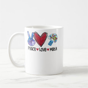 Taza De Café Maestra divertida de Peace Love Math