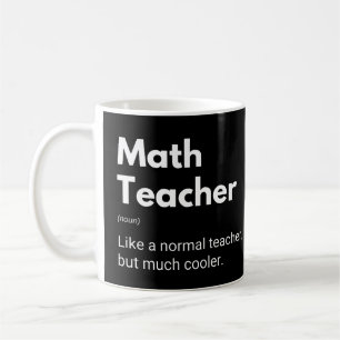 Taza De Café Maestra Divertida Definición Matemática