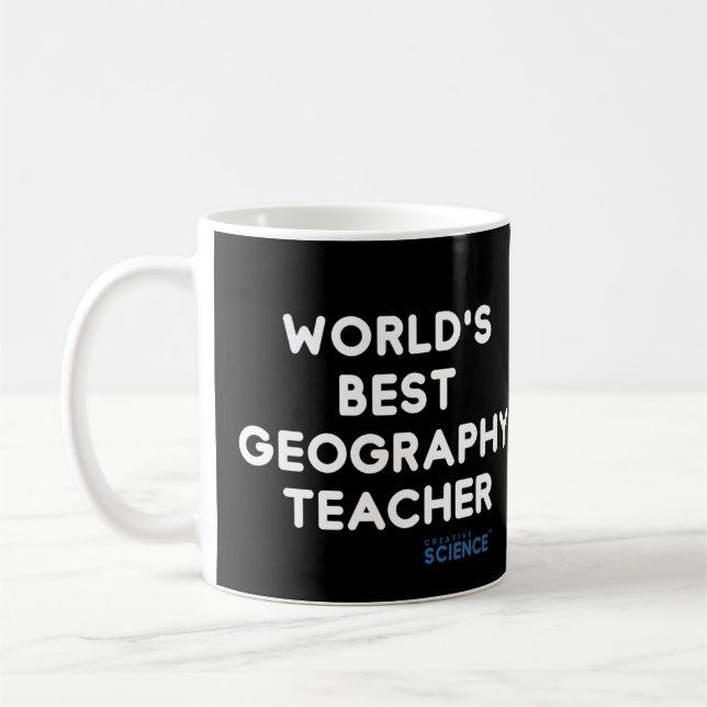 Taza De Café Maestra: El mejor profesor de geografía del mundo  (Izquierda)