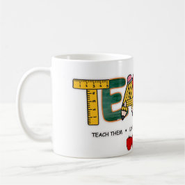 Taza De Café Maestra enseñarles, amarlos, verlos crecer