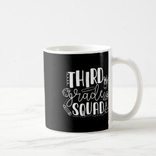 Taza De Café Maestra Escuadrón De Tercer Grado De Día De La Esc