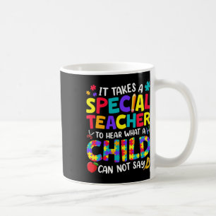 Taza De Café Maestra Especial Para Oír Lo Que El Autismo Infant