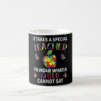 Taza De Café Maestra especial sobre autismo y sensibilización