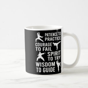 Taza De Café Maestra Karate Formación Estudiantil Práctica Kara
