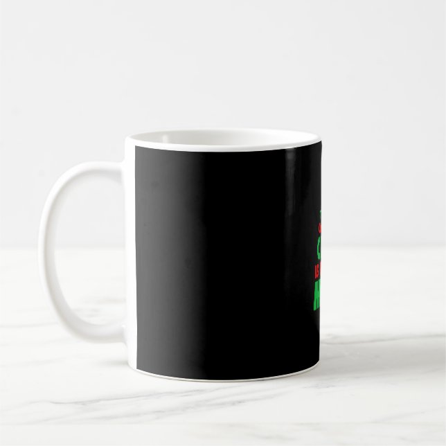 Taza De Café Maestra matemática navidad (Izquierda)