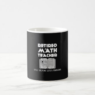 Taza De Café Maestra matemática retirada sigue resolviendo prob