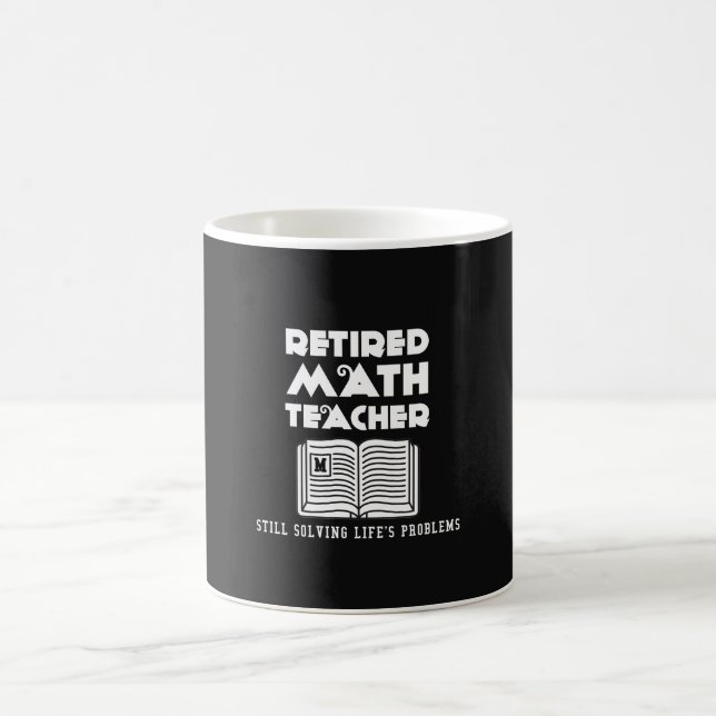 Taza De Café Maestra matemática retirada sigue resolviendo prob (Centro)