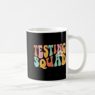Taza De Café Maestra Motivacional del Día de Prueba Escuadrón d