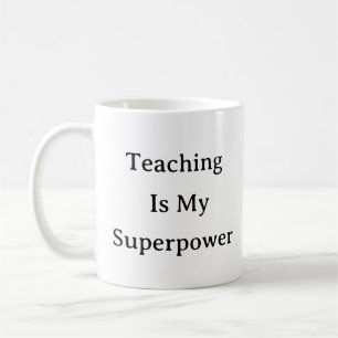 Taza De Café Maestra Mug - La Enseñanza Es Mi Superpoder