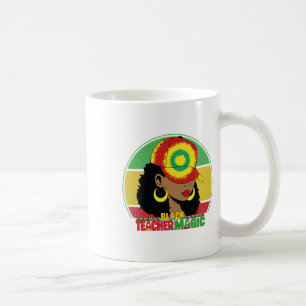 Taza De Café Maestra negra mágica Mes de historia negra profeso