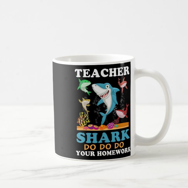 Taza De Café Maestra Shark Haz tu trabajo doméstico (Derecha)