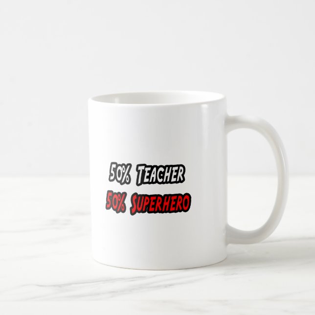 Taza De Café Maestra / Superhéroe (Derecha)